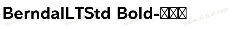 BerndalLTStd Bold字体转换